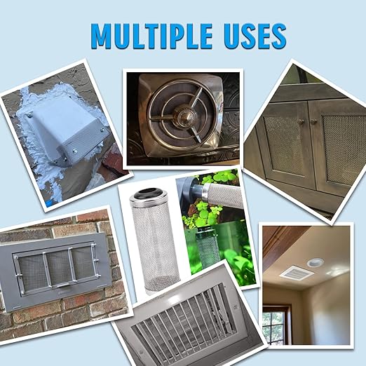3PACK 20 Steel Mesh Screen 11”X11”(280mmX280mm), Woven Wire 304 - Never Rust 1mm Hole Keep Rodent Out or Make Any Shapes by Valchoose