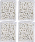 JIH Aquarium Bio Ceramic Rings Filter Media for Pond Fish Tank Canister Filter (4 lbs)