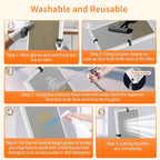 2-Pack 18x24x1 MERV 8 Reusable & Washable Electrostatic Air Filters - Long-Lasting Filter for HVAC, Furnace & Air Conditioner Units, Actual Size: 17-5/8” x 23-5/8” x 7/8”