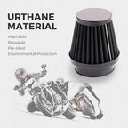 Mtsooning Motorcycle Pod Air Filter, 2.36" Round Tapered Intake Cleaner, Inlet Truck Cold Cone Replacement for Honda Kawasaki Suzuki ATV Kart Dirt Pit Bike