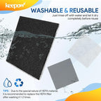 KEEPOW CF-1 Hepa Filter Replacement Compatible with Kenmore Sears Progressive CF-1, Progressive & Whispertone, Panasonic Models, Including 86883, 86880, 20-86883, 2086883, 8175084, 4 Pack