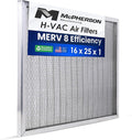 McPherson Reusable Air Filter 25x16x1 | Washable MERV 8 | Made in USA Metal Frame | HVAC AC Furnace | Permanent | Pet Dust Filtration