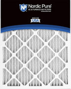 Nordic Pure 18x20x1 (Actual Size: 17 1/2 x 19 1/2 x 3/4) Pleated MERV 8 Air Filters 12 Pack