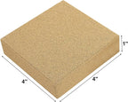 RealPlus Aquarium Filter Media Bio Ceramic Brick Bio Filter Media for Marine and Freshwater Aquarium Canister Filter Pond Fish Tank, 6 Pack (4" x 4" x 1")