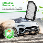 Engine+Cabin Air Filters Fit for 2014 2015 2016 2017 2018 2019 Kia Soul L4 1.6L 2.0L Engine Air Filter Replacement Air Filter Set for My Car Automotive Accessories CF12002 CA11206