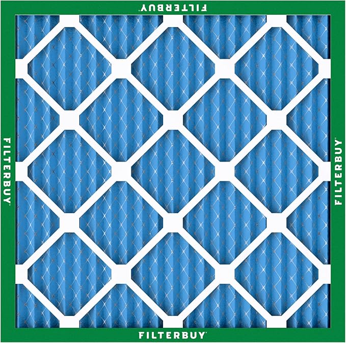 Filterbuy 18x18x1 Air Filter MERV 13 Optimal Smoke & Allergy Defense (2-Pack), Electrostatic Pleated HVAC AC Furnace Filters Replacement, Made in USA (Actual Size: 17.75 x 17.75 x 0.75)