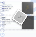 140mm Fan Filter PC Dust Filter Computer Fan Grills Dust Mesh Magnetic Frame PC Case Cover Dustproof PVC 50 Mesh(PVC, Gentleman Aesthetic, 140 * 140mm, 2pcs, White)