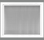 HVAC Premium 16" x 14" Cube Core Eggcrate Return Air Filter Grille for 1" Filter - Aluminum - White [Outer Dimensions: 18.5" x 14.5"]