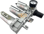 3/4" NPT HEAVY DUTY Industrial Grade Filter Regulator Coalescing Desiccant Dryer System For Compressed Air Lines, Metal Bowls, Great For Paint Spray And Plasma Cutter(AUTO DRAIN)