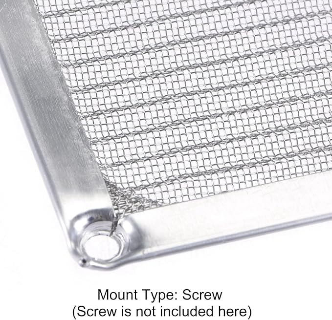 MECCANIXITY 80mm Computer Fan Filter Grills Stainless Steel Mesh Dustproof Case Cover for Computers, Pack of 2