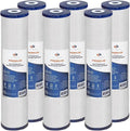 Aquaboon 4.5 x 20 Water Filter - Whole House Water Filter Replacement Cartridge, 5 Micron, Anti-Scale Filtration for High-Capacity Purification 6 Pack
