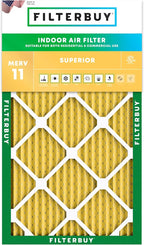 Filterbuy 10x18x1 Air Filter MERV 11 Superior Pet & Allergy Defense (1-Pack), Electrostatic Pleated HVAC AC Furnace Filters Replacement, Made in USA (Actual Size: 9.50 x 17.50 x 0.75)