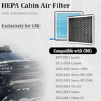 CF11966 Dedicated Cabin Air Filter With Activated Carbon For GMC 2020 2021 2022 2023 2024 Sierra,2017-2024 Acadia,2015-2024 Canyon,2018-2024 Terrain,2021-2024 Yukon