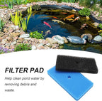 MDEOOSKY 4 Sets Pond Filter Sponge Pads, Coarse and Fine Filter Media Replacement for 52231 52229 Filter Box, for Outdoor Pond Aquariums Fountains, Compare to Part# 871980305528