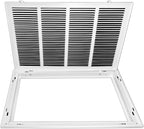 Venti Air 24" X 18" Steel Return Air Filter Grille - Removable Face/Door for 1 inch Filters - HVAC Duct Cover Grill (2-3 Business Day Delivery) [Outer Dimension: 26.5"W X 20.5" H]