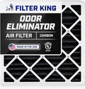 Filter King 22x28x1 Air Filter | 4-PACK | Carbon MERV 8 HVAC Pleated A/C Furnace Filters | MADE IN USA | Actual Size: 22 x 28 x .75"