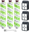 Lemige Brush Filter Replacement Parts for Bissell CrossWave Vacuum 3888A 1785 Pet Pro 2306A Cordless Wet Dry Vac, 3 Pack 2460 Multi-Surface Pet Brush Roll & 1866 Vacuum Filter, Part 1613568 1608684