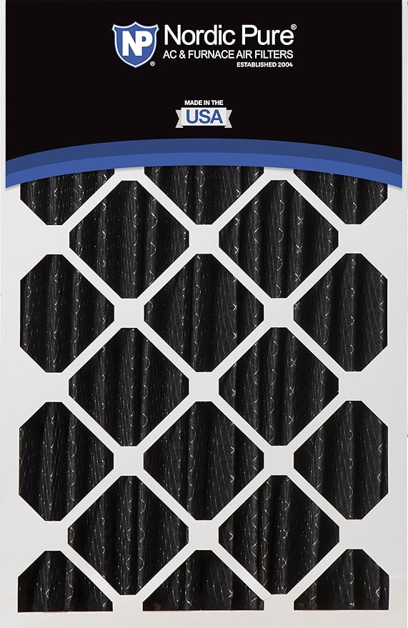 Nordic Pure 16x25x5 (Actual Size: 15 3/4 x 24 3/4 x 4 3/8) Honeywell/Lennox Replacement Odor Reduction Merv 8 Filter 4 PK