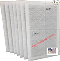 Fast-Shipped-Filters 7 Pack 16x25 Replacement Filter Pads Designed to Fit Dynamic Electronic Air Cleaner polarized pads refill White