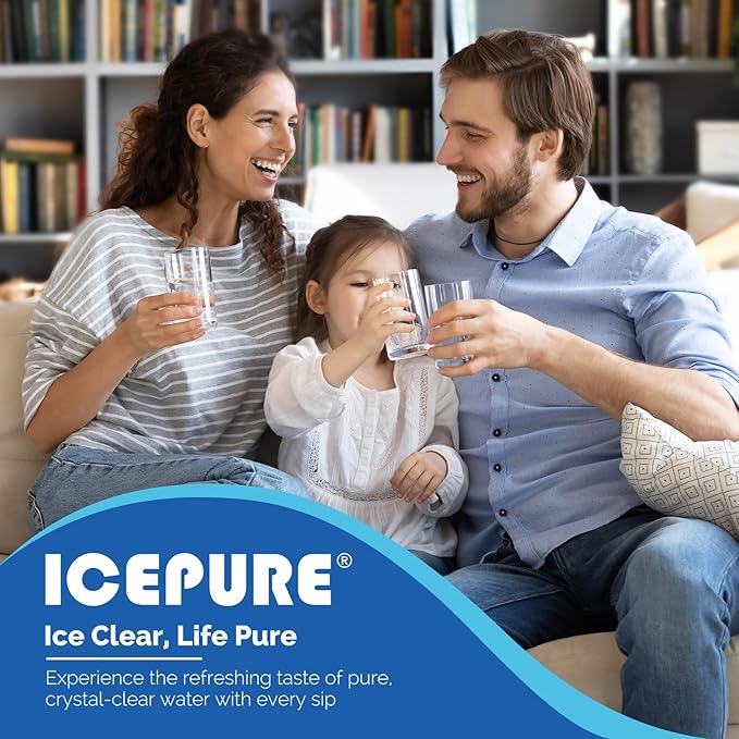 ICEPURE ADQ36006101 Replacement for LG LT700P, Kenmore Elite 9690, ADQ36006102, RFC 1200A, 46-9690 469690, ADQ36006101-S, LFXS30766S, WSL-3, FML-3, Refrigerator Water and LT120F Fresh Air Filte,3Combo