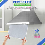 Bagean Stove Hood Vent Filter 11.8" x 14.3" BPS1FA30 - Compatible with NuTone Allure & Broan Range Hood Filter Replacement 99010299 - Fits QS1 QS2 30" Hoods - Blocks Grease & Filters Oven Air (2-Pk)