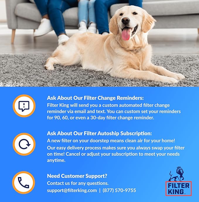 Filter King 25.5x27x1 Air Filter | 4-PACK | MERV 8 HVAC Pleated A/C Furnace Filters | MADE IN USA | Actual Size: 25.5 x 27 x .75"