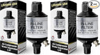 LE LEMATEC Air Compressor Water Separator - 1/4 NPT Inline Moisture Trap, Air Dryer for Pneumatic Tools, HVLP Spray Paint Gun & Airbrush with Easy Drain Valve, AI303 (Pack of 2)