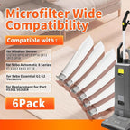 6-Pack MicroFilter fit for SEBO Auto-X S | Replacement Vacuum Filters for Windsor Sensor S12/S15/XP/SR & Essential G1 G2 Upright Vacuums |Replacement for Part#5301 5036ER Micro Hygiene Filter
