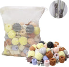 Aquarium Filter Media 15-in-1 Mineral Balls & Ceramic Rings - 1000g with Zippered Mesh Bag for Fish Tank/Pond Filters