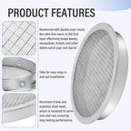 ANTOBLE Rain Barrel Screen, 6 Inch Ultra Fine Mesh Aluminum Rain Barrel Top Screen Filter Rainwater Collection DIY Rain Barrel Diverter Kit - Keep Mosquitos and Debris Out of Rain Barrel (2 Pack)