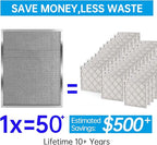 UBeesize 16x20x1 Reusable Air Filter HVAC AC Furnace Filter,MERV 8,Washable, Lasts a Lifetime,Permanent Electrostatic Air Filter,Breathe Fresher,Home And Office(Actual Size:15.5x19.75x0.8 Inch)