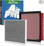Cabin & Engine Air Filter Fits for Highlander 3.5L/2.7L Gas Only (2014-2019), Sienna 3.5L/2.7L Gas (2011-2020), Camry V6 3.5L Gas Only (2012-2017) Replace#CF10285 CA10755 Car Accessories