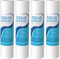 AQUA CREST AP110 Whole House Water Filter, Sediment Filter, 5 Micron, Replacement for 3M® Aqua-Pure AP110, Culligan® P5, APEC, GE FXUSC, Whirlpool®, Any 10" x 2.5" Home Water Filter, Pack of 4