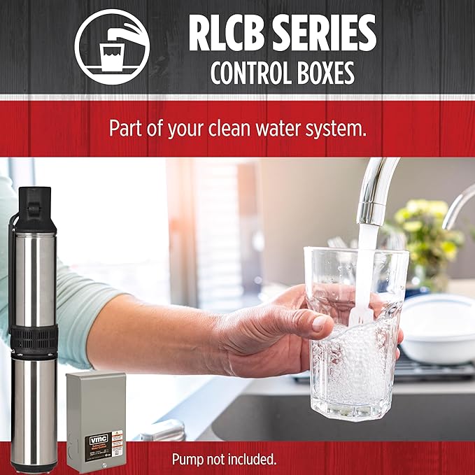 Red Lion RLCB05-230 1/2-HP 230-Volt VMC Control Box for Submersible Well Pump, Grey, 640189