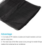 PATIKIL 47.2" x 23.6" Air Conditioner Air Filter Material, 2 Pack Plastic Dustproof Filtering Mesh Screen Replacement for Air Conditioning, Black