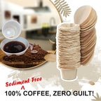 Delibru Unbleached Paper Filters with Lid for Reusable K Cups (700/Box) Paper coffee filters Fits All Brands Compatible with all Reusable Pods -100% Compostable and Disposable