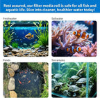 2" Thick Koi Pond Filter Pad, 18" x 72" Fish Pond Filters for Outdoor Ponds, Pond Filter Media, Pond Filter Material, White Bulk Roll-Cut to Size-Fit for Aquarium Filter Floss