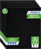 Bagean HPA300 Carbon Pre Filter A Compatible with Honeywell Air Purifier Filter Replacement - Fits HPA300 HPA5350 HPA5300B Series - Activated Prefilter A Absorbs Odor & Filters Freshen the Home (6-Pk)