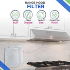 Bagean Stove Hood Vent Filter 11.81"x17.32" BPS1FA36 Compatible with Broan Range Hood Filter Replacement - Fit's Allure Range Overhead Aluminum Screen - Blocks Grease & Filters Over Oven Air (2-Pack)