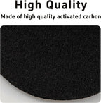 6PCS 6.7” Round Compost Bin Charcoal Filters, 0.4” Thick Activated Carbon Filters for Kitchen Countertop Compost Pail, Home Bucket Filter Replacements