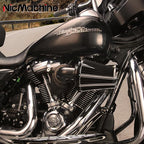 Big Sucker cone Air filter intake for harley air Cleaner Sportster Softail fatboy heritage dyna touring street road king Glide (Gauge style -Black, Type C : Touring 08-16, Softail 16-17)