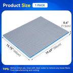 Borlech 8-Layer Fast-Acting Aquarium Filter Pad - Cut-to-Size Aquarium Floss Media for Fish Tank, Pond, Sump - Fast Water Polishing in Hours (19.7"x15.75"x0.6")