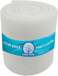 Premium Koi Pond Filter Media Roll - High-Efficiency Pond Filters for Outdoor Ponds, Reusable Fish Pond Filter Material, Made in USA (PRO - Dye-Free - 4ft)