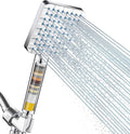 Cobbe Filtered Shower Head with Handheld, High Pressure 6 Spray Mode Showerhead with Filters, Water Softener Filters Beads for Hard Water - Remove Chlorine - Reduces Dry Itchy Skin, Chrome