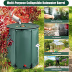 THUNDERBAY 100 Gallon Collapsible Rain Barrel, Portable Rain Barrels to Collect Rainwater from Gutter, Rainwater Collection System, Water Storage Tank Catcher Container with Filter Spigot