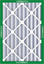 Filterbuy 17x20x4 Air Filter MERV 8 Essential Dust & Allergy Defense (5-Pack), Electrostatic Pleated HVAC AC Furnace Filters Replacement, Made in USA (Actual Size: 16.50 x 19.50 x 3.63)