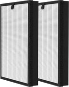 400 Air Purifier Replacement Filter True HP-14 HEPA Filter Compatible with Puro 400 Air Purifier, 3-in-1 HEPA with Activated Carbon Filter Attach 99.97% of Pet Dander, Smoke, Pollen, 2 Pack