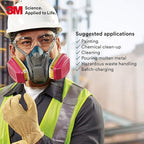 3M P100 Respirator Cartridge/Filter 60926, 1 Pair, NIOSH, Helps Protect Against Organic Vapors, Acid Gases, Ammonia Methylamine, Formaldehyde and Particulates