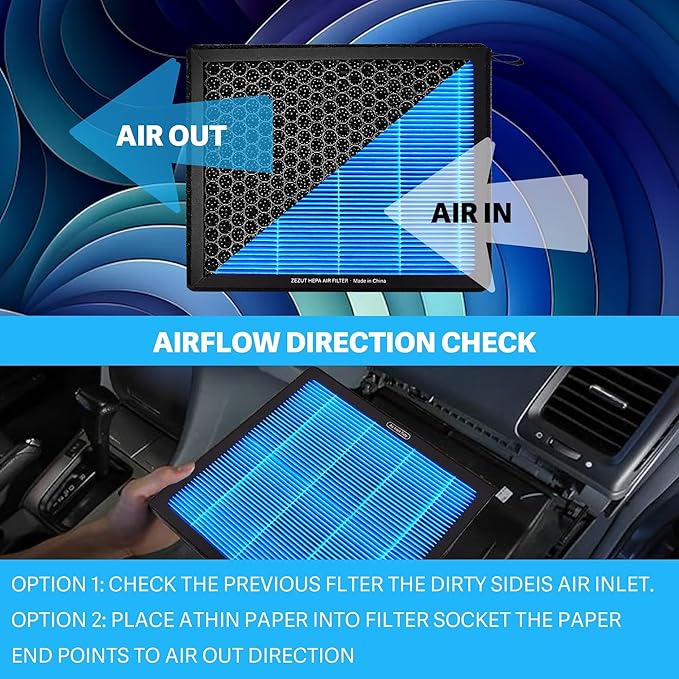 CF10285 (CP285) Cabin Air Filter with Activated Carbon Beads – Fits Toyota & Lexus Vehicles: Camry, RAV4, Highlander, Corolla, 4Runner, Tundra, Prius, Subaru, Avalon | Honeycomb Structure