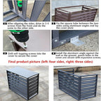 Outdoor air conditioning fence, multifunctional air conditioning privacy screen, outdoor air conditioning hidden protective cover, sturdy and durable,easy to install,suitable for gardens and balconies